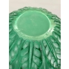 Vase « Malesherbes » verre vert émeraude patiné blanc de René LALIQUE | Biron Vase "Malesherbes" verre vert émeraude patiné blanc de René LALIQUE