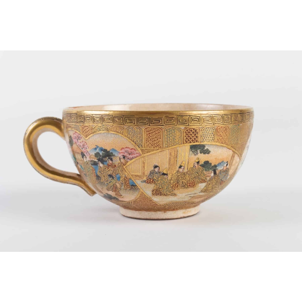Tasse Satsuma Japon 19e siècle | Biron Tasse Satsuma Japon 19e siècle