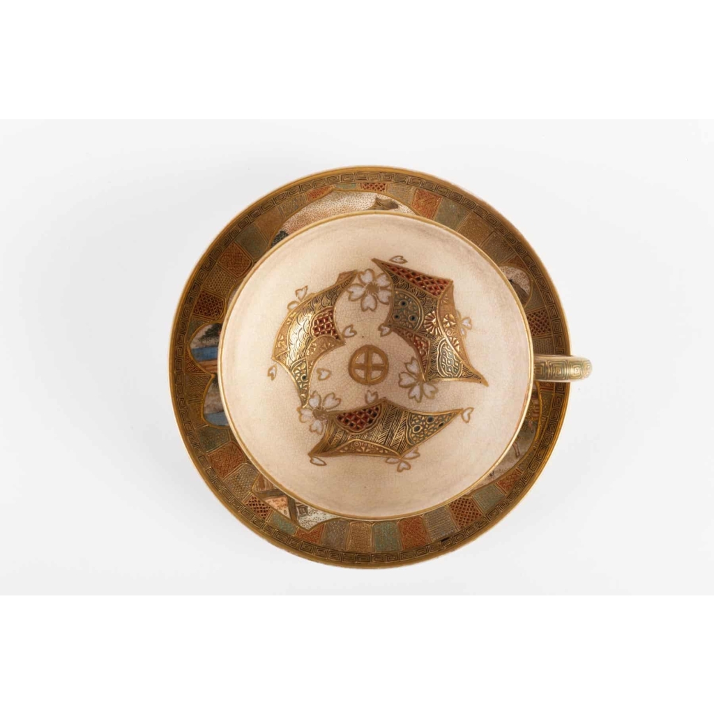 Tasse Satsuma Japon 19e siècle | Biron Tasse Satsuma Japon 19e siècle