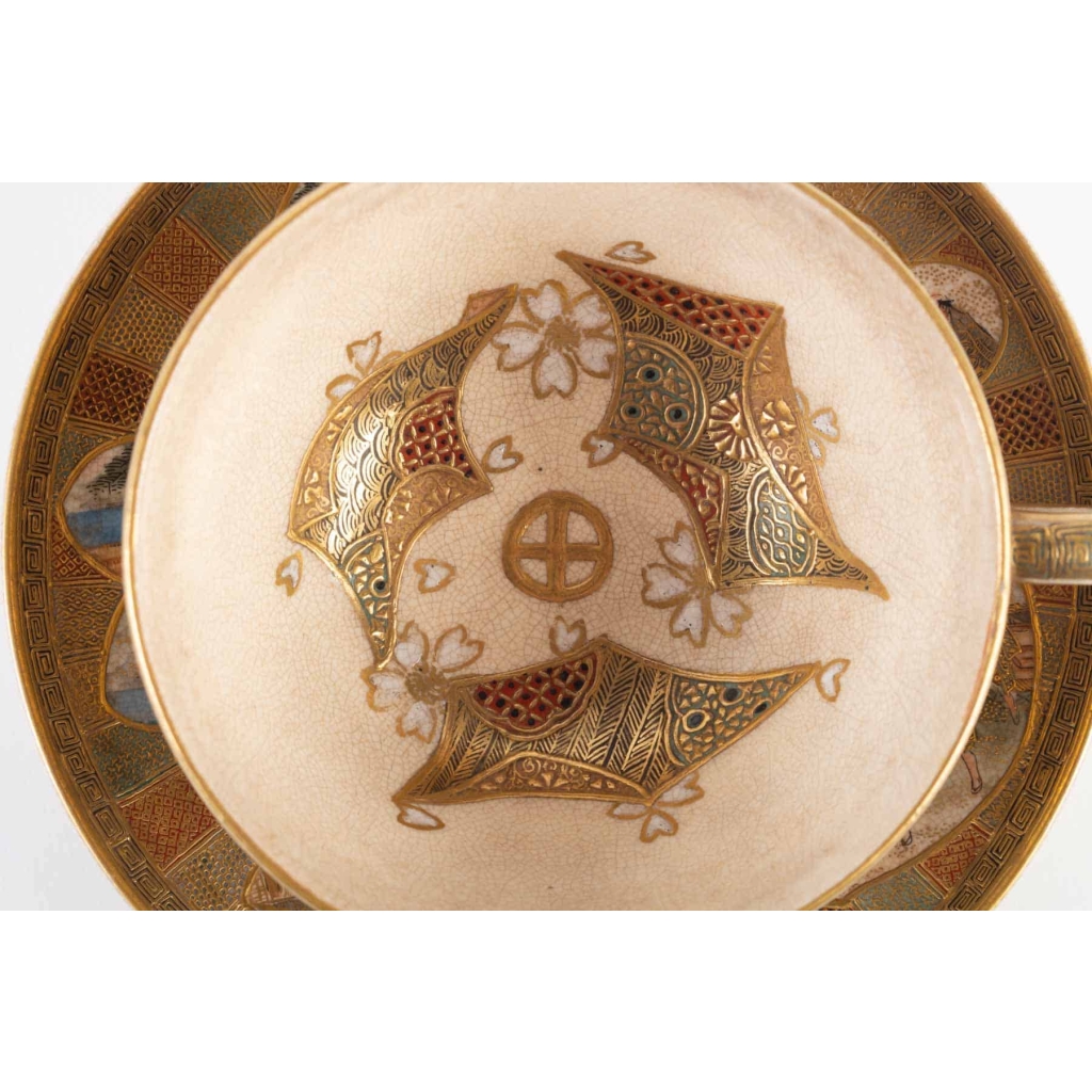 Tasse Satsuma Japon 19e siècle | Biron Tasse Satsuma Japon 19e siècle