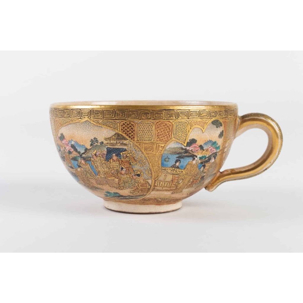 Tasse Satsuma Japon 19e siècle | Biron Tasse Satsuma Japon 19e siècle