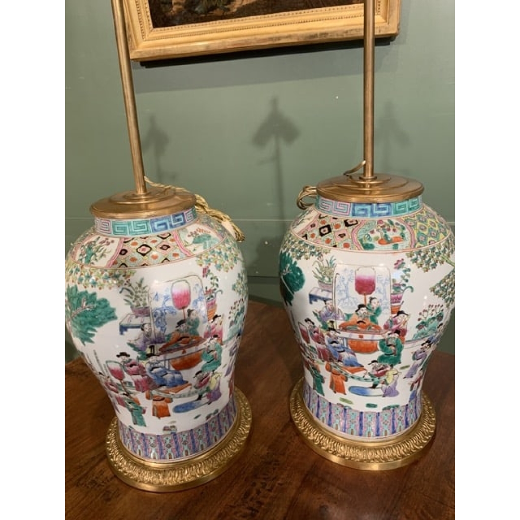 Paire de vases chine. fin XIXème | Biron ||||||