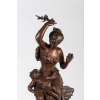« Fleurs d’amour » Bronze signé Auguste DEWEVER | Biron "Fleurs d’amour" Bronze signé Auguste DEWEVER