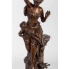 « Fleurs d’amour » Bronze signé Auguste DEWEVER | Biron "Fleurs d’amour" Bronze signé Auguste DEWEVER