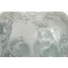 Vase « Perruches » verre blanc patiné bleu de René LALIQUE