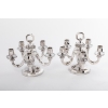 Gustave KELLER Paire de candélabres en argent époque ART DECO | Biron Paire de candélabres en argent par Gustave KELLER epoque Art déco