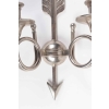 Paire d’appliques en bronze argenté à 2 lumières 20e siècle | Biron Paire d'appliques en bronze argenté à 2 lumières 20e siècle
