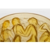Vase « Bacchantes » verre jaune ambré de René LALIQUE