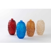 Série de vases « Ronces » verre rouge, bleu, opalescent et butterscotch de René LALIQUE
