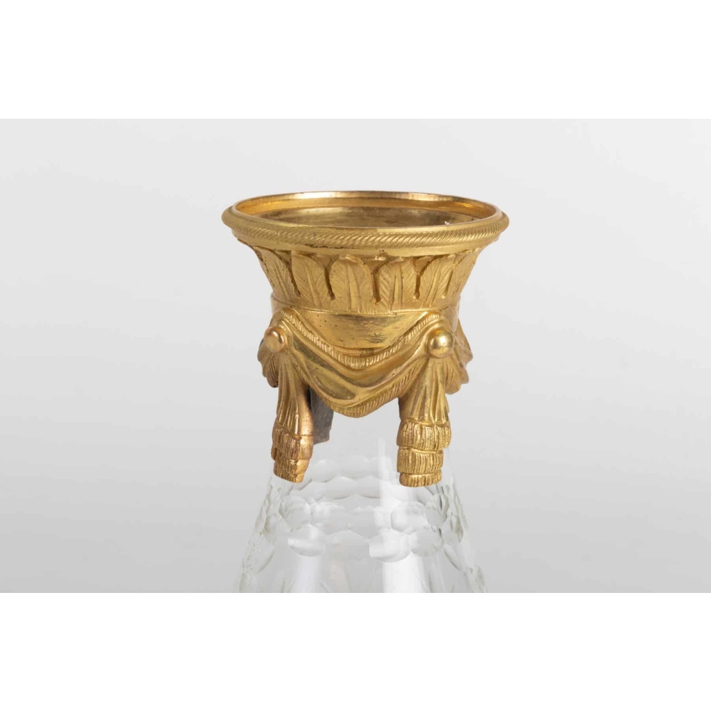 Paire de vases en cristal 19e siècle | Biron Paire de vases en cristal 19e siècle