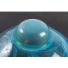 Encrier « Trois Sirènes » verre opalescent patiné bleu de René LALIQUE