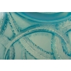 Encrier « Trois Sirènes » verre opalescent patiné bleu de René LALIQUE