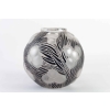 Vase « Oranges » verre blanc émaillé noir de René LALIQUE | Biron Vase « Oranges » verre blanc émaillé noir de René LALIQUE