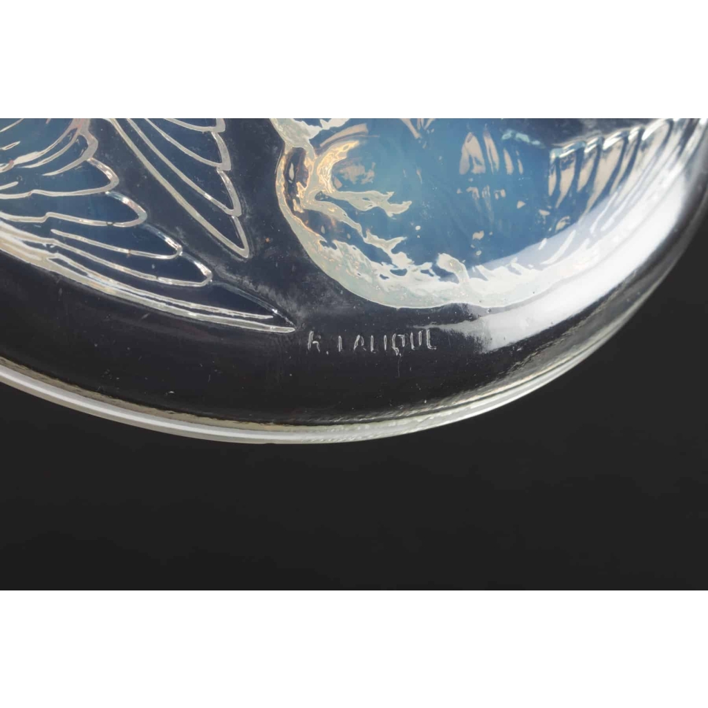 Boîte « Mésanges » verre opalescent de René LALIQUE