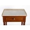 Petite table Louis XVI à écritoire en acajou estampillée CAUMONT 18e siècle | Biron Petite table Louis XVI à écritoire en acajou estampillée CAUMONT 18e siècle