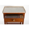Petite table Louis XVI à écritoire en acajou estampillée CAUMONT 18e siècle | Biron Petite table Louis XVI à écritoire en acajou estampillée CAUMONT 18e siècle