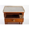 Petite table Louis XVI à écritoire en acajou estampillée CAUMONT 18e siècle | Biron Petite table Louis XVI à écritoire en acajou estampillée CAUMONT 18e siècle