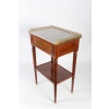 Petite table Louis XVI à écritoire en acajou estampillée CAUMONT 18e siècle | Biron Petite table Louis XVI à écritoire en acajou estampillée CAUMONT 18e siècle