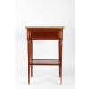 Petite table Louis XVI à écritoire en acajou estampillée CAUMONT 18e siècle | Biron Petite table Louis XVI à écritoire en acajou estampillée CAUMONT 18e siècle