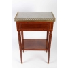 Petite table Louis XVI à écritoire en acajou estampillée CAUMONT 18e siècle | Biron Petite table Louis XVI à écritoire en acajou estampillée CAUMONT 18e siècle