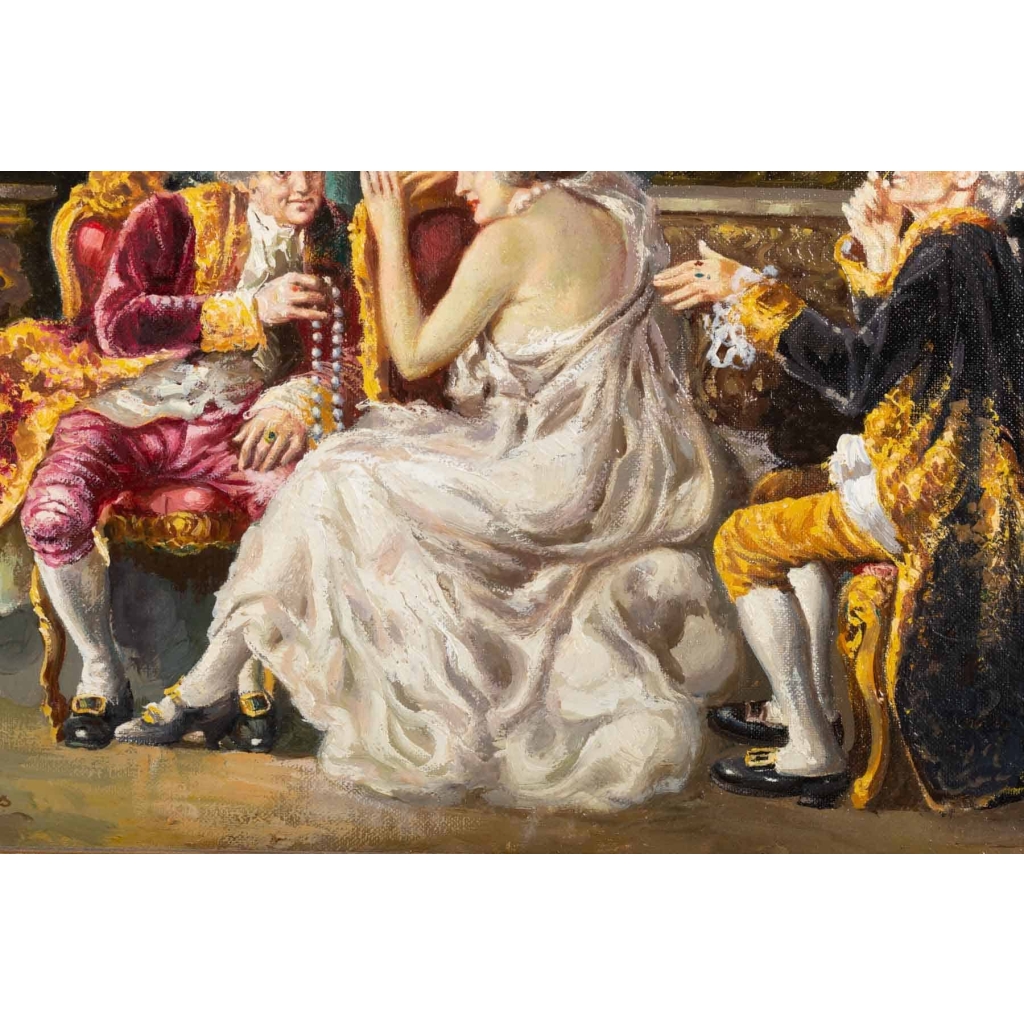 Paire de tableaux Espagnols - Juan Pablo SALINAS (1871-1946)