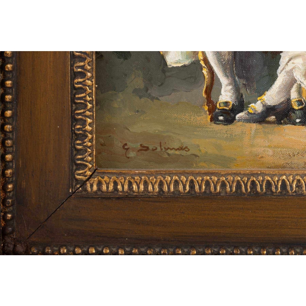 Paire de tableaux Espagnols - Juan Pablo SALINAS (1871-1946)