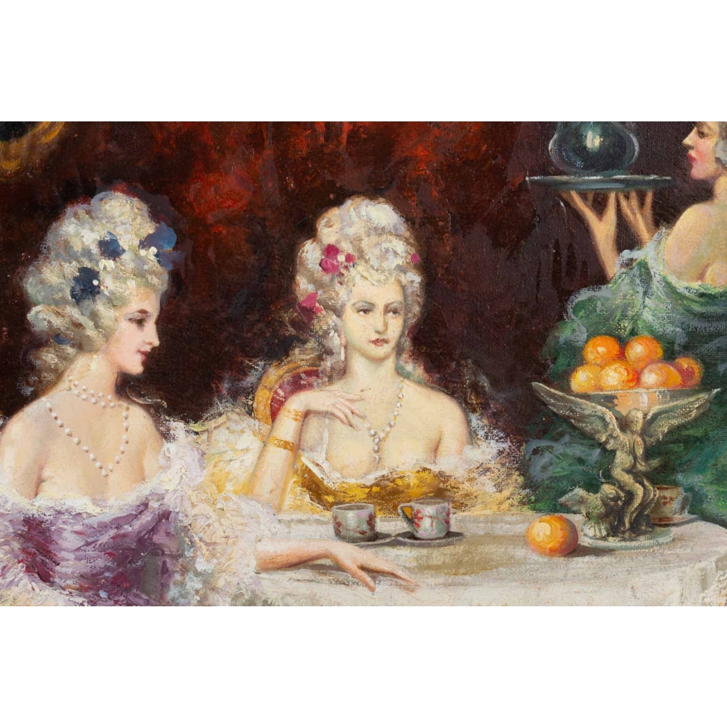 Paire de tableaux Espagnols - Juan Pablo SALINAS (1871-1946)