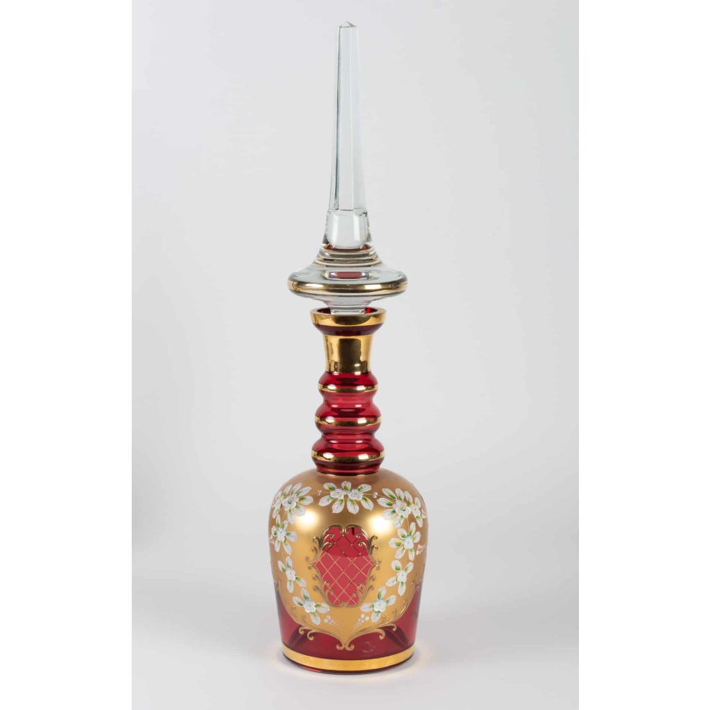 Carafe en verre de Bohême XIXème | Biron |||||||