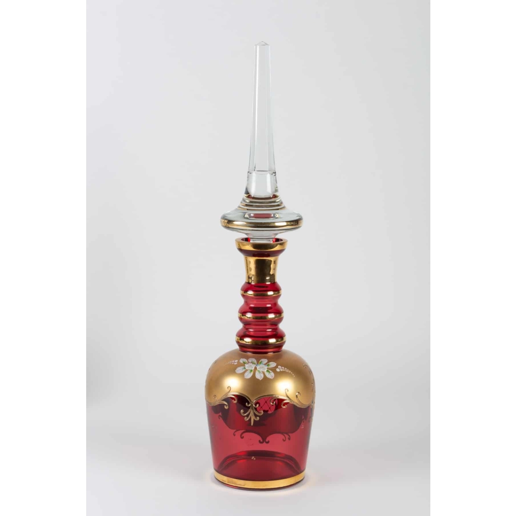 Carafe en verre de Bohême XIXème | Biron Carafe en verre de Bohême XIXème