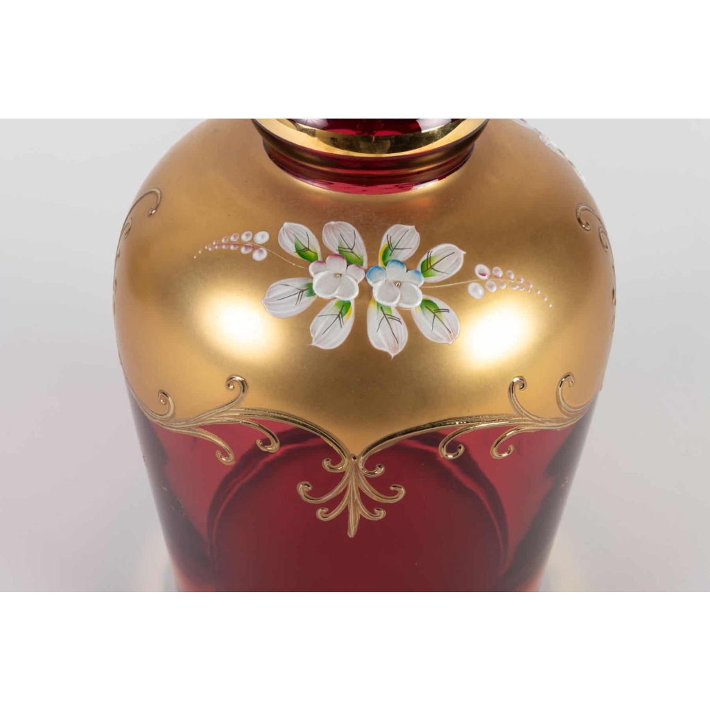 Carafe en verre de Bohême XIXème | Biron Carafe en verre de Bohême XIXème