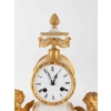 Pas de Deux-Pendule à figures de Chérubins dansant.XIXe, Style Louis XVI.