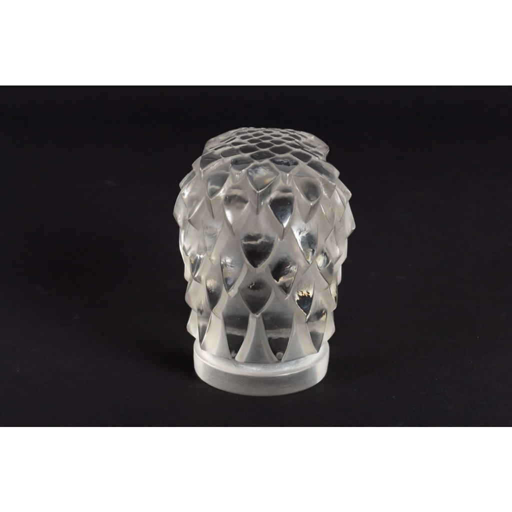 Mascotte Automobile - Bouchon de Radiateur « Tête d’Aigle » verre blanc de René LALIQUE