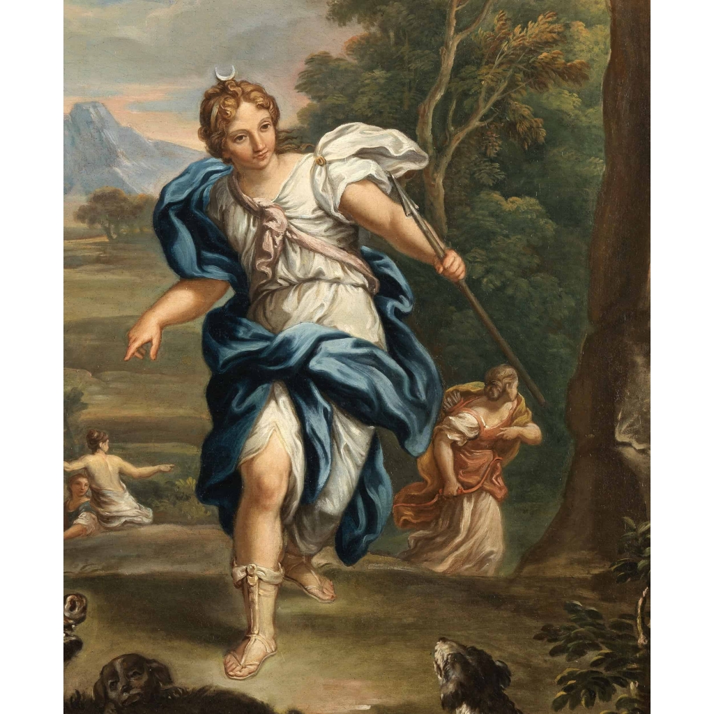 Diane chasseresse – Attribué à Giovanni Odazzi (Rome, vers 1720)