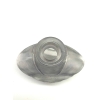 Flacon "Amphitrite" verre blanc patiné bleu-gris de René Lalique