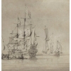 Armada sur mer calme – Willem Van de Velde II (1633 – 1707) | Biron Armada sur mer calme - Willem Van de Velde II (1633 – 1707)