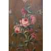 Paravent à 7 feuilles en toile peinte, style Rocaille. Début XIX ème. | Biron Paravent à 7 feuilles en toile peinte, style Rocaille. Début XIX ème.