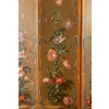 Paravent à 7 feuilles en toile peinte, style Rocaille. Début XIX ème. | Biron Paravent à 7 feuilles en toile peinte, style Rocaille. Début XIX ème.