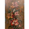 Paravent à 7 feuilles en toile peinte, style Rocaille. Début XIX ème. | Biron Paravent à 7 feuilles en toile peinte, style Rocaille. Début XIX ème.