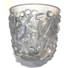 Vase « Avallon » verre blanc patiné bleu de René LALIQUE