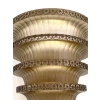 Vase « Chevreuse » verre blanc patiné sépia de René LALIQUE | Biron Vase « Chevreuse » verre blanc patiné sépia de René LALIQUE