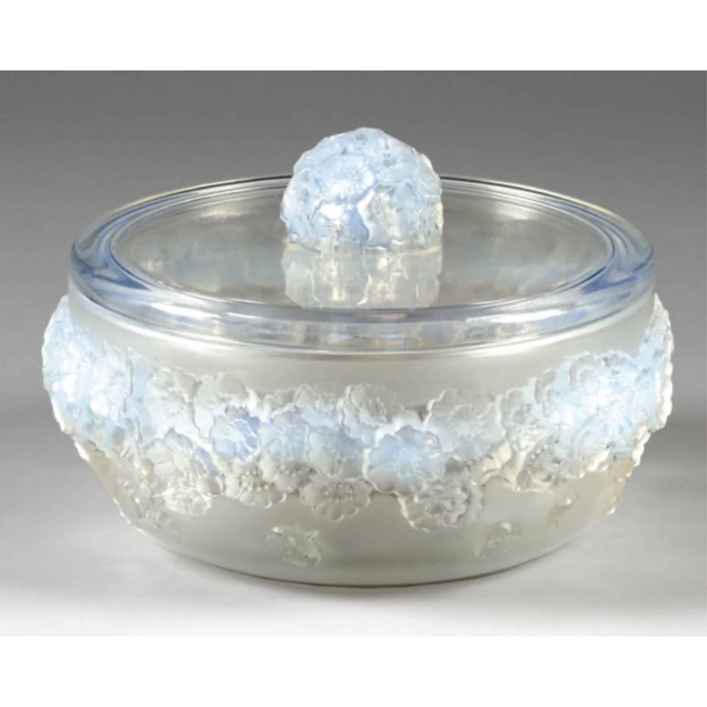 R Lalique :Boîte « Primevères » Opalescente | Biron ||