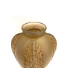 Vase "Chardons" verre blanc patiné sépia de René LALIQUE