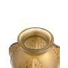 Vase "Chardons" verre blanc patiné sépia de René LALIQUE