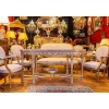 Table de style Louis XVI dessus de marbre rose fin 19e siècle | Biron Table de style Louis XVI dessus de marbre rose fin 19e siècle