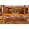 Table de style Louis XVI dessus de marbre rose fin 19e siècle | Biron Table de style Louis XVI dessus de marbre rose fin 19e siècle