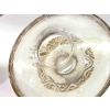 Flacon « Lentilles » verre blanc patiné sépia de René LALIQUE | Biron Flacon "Lentilles" verre blanc patiné sépia de René LALIQUE