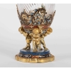 Vase en bronze doré et cristal Napoléon III 19e siècle