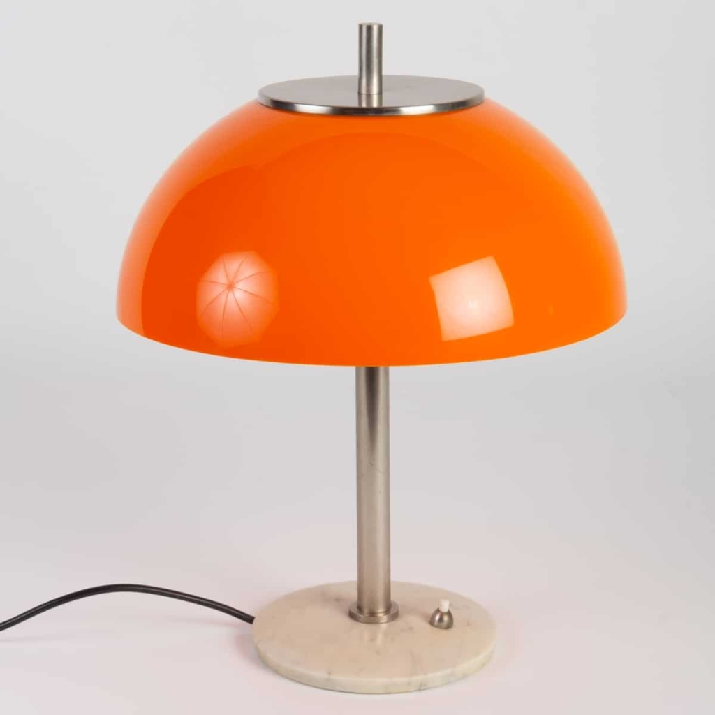 Lampe champignon en perspex et marbre vers 1960 Italie | Biron Lampe champignon en perspex et marbre vers 1960 Italie