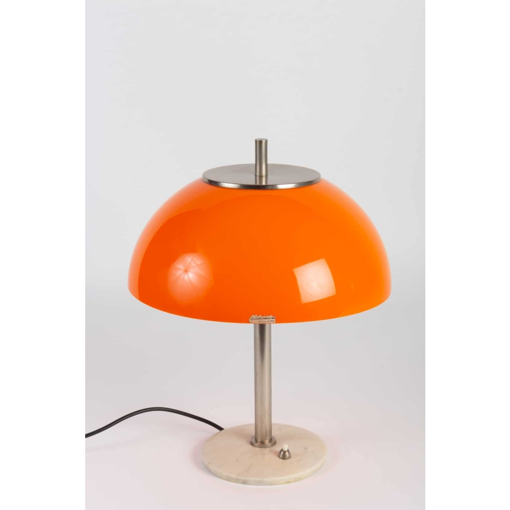 Lampe champignon en perspex et marbre vers 1960 Italie | Biron Lampe champignon en perspex et marbre vers 1960 Italie