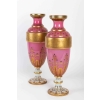 Paire de vases en opaline Napoléon III 19e siècle | Biron Paire de vases en opaline Napoléon III 19e siècle